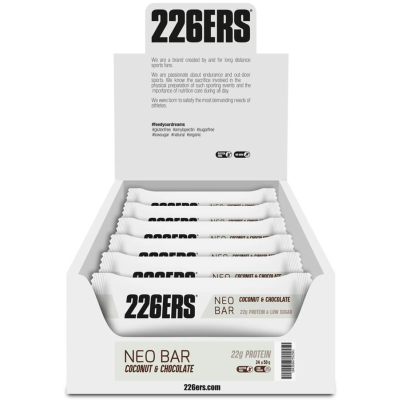 BOX NEO BAR 226ers - baton proteinowy o smaku kokosa i czekolady, 50g. (24 sztuki)