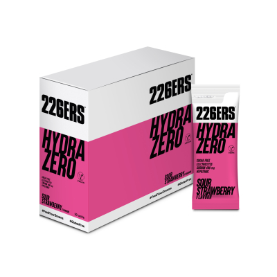 BOX HYDRAZERO DRINK 226ers - elektrolity, saszetka jednoporcjowa (20 sztuk), proszek, o smaku truskawek
