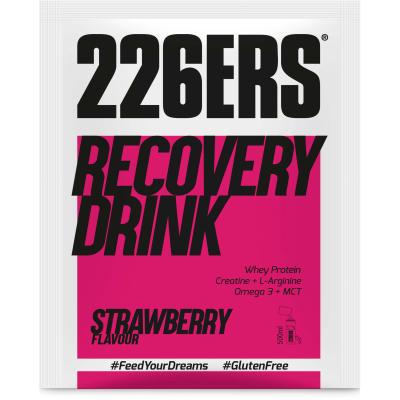RECOVERY DRINK 226ers - szejk białkowo węglowodanowy, saszetka jednoporcjowa, proszek, o smaku truskawek