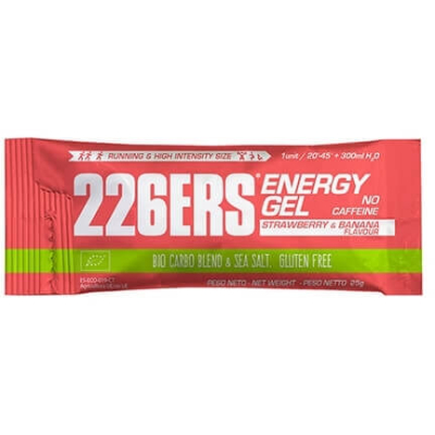 ENERGY GEL BIO 226ers - ekologiczny żel eneregtyczny o smaku truskawek i bananów, 25g.(mała saszetka)