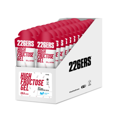 BOX HIGH FRUCTOSE GEL 226ers - żel o wysokiej zawartości węglowodanów, o smaku coli, ze 10mg kofeiny, 80g. (24 szt.)