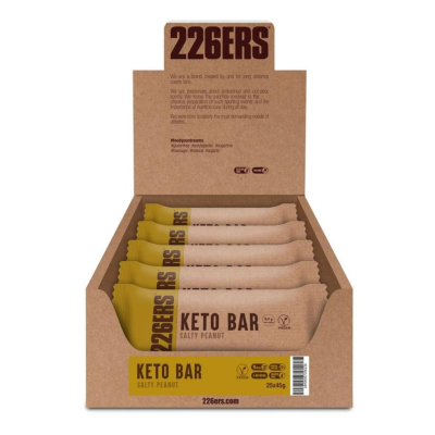 BOX KETO BAR 226ers - baton keto o smaku słonych orzeszków, 45g. (25 sztuk)